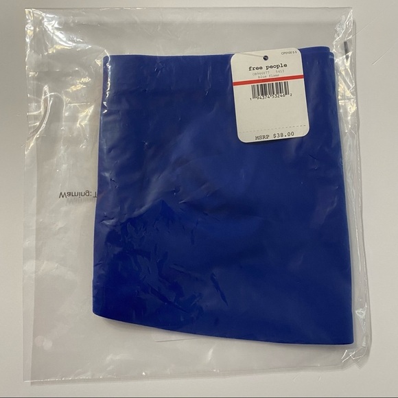 Free People Bandeau Blue Neo Nina XS Extra Small - Picture 3 of 6